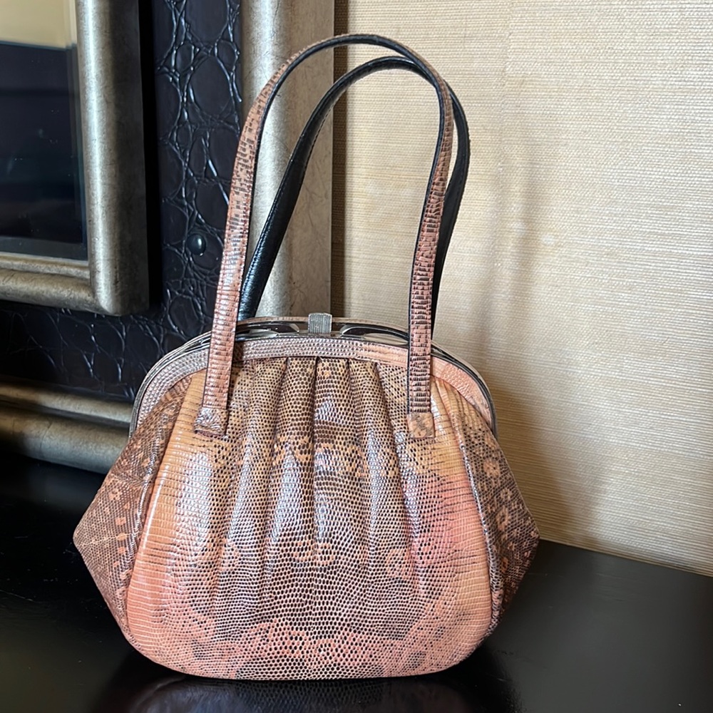 Genuine lizard skin bag
